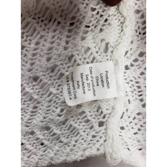 Pony Tails Cardigan Girls L 6x Stretch Open Dress Cover Up Modest‎ Crochet Knit - Picture 2 of 8